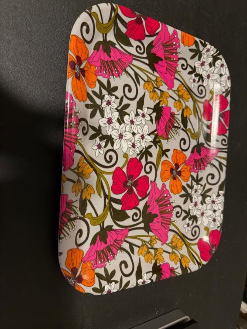 Vintage 1993 Vera Bradley Tea Garden Pattern Tray